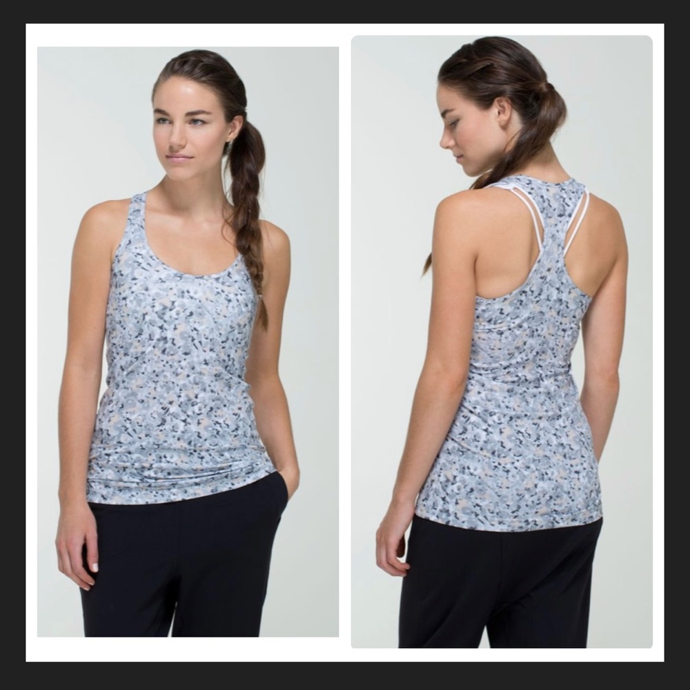 Lululemon Cool Racerback Not So Petite Fleur Silver Spoon